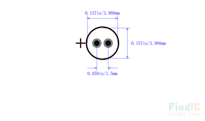 UMW1H2R2MDD1TE封装图