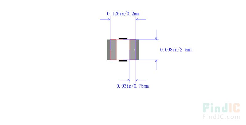 CRCW1210332KFKEA封装图