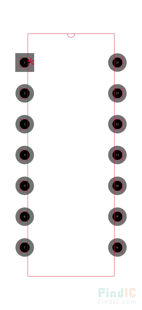 LF347D封装焊盘图