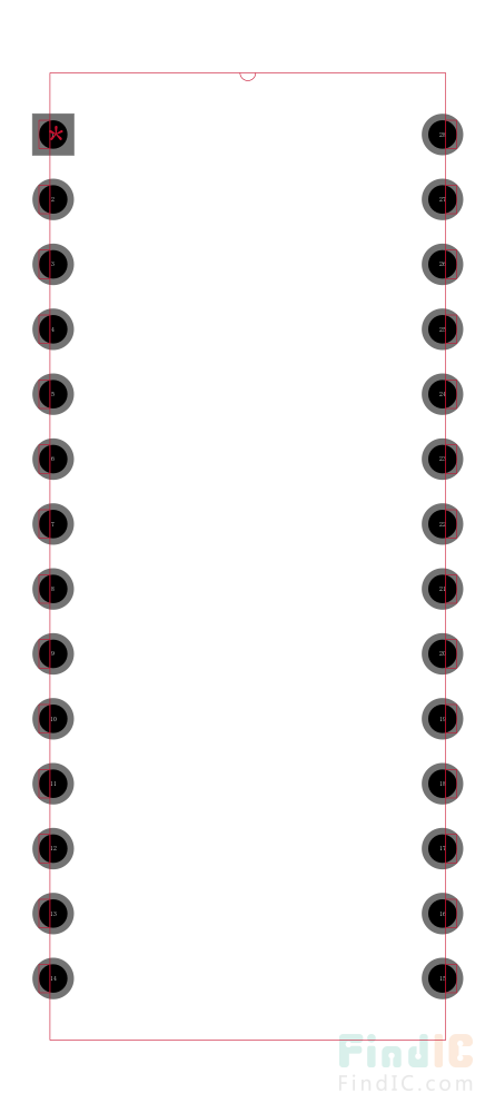 HI1-574AJD-5封装焊盘图