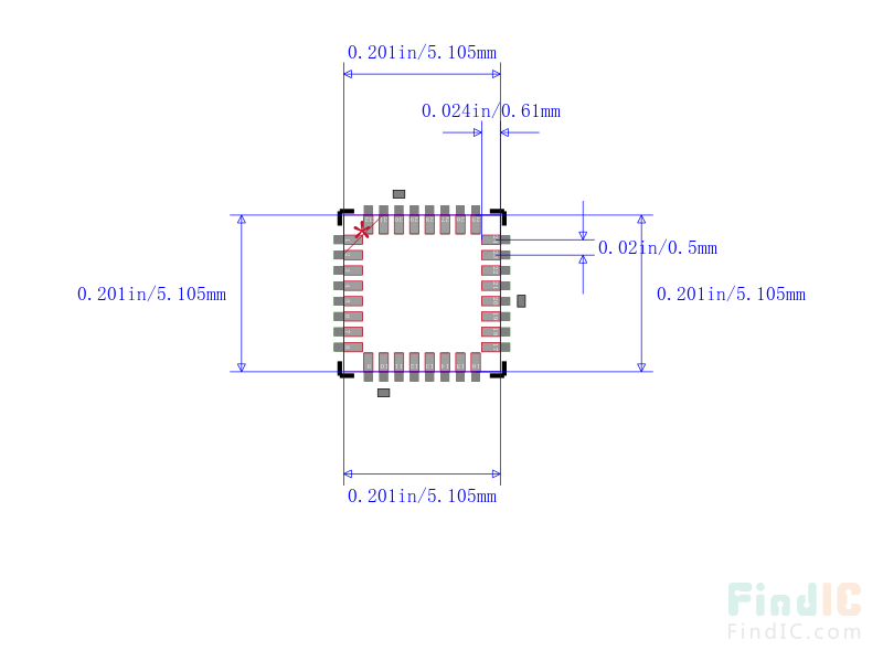 ATMEGA8A-MU封装图