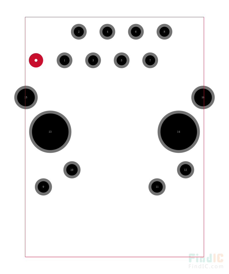 ARJM11C7-104-AB-EW2封装焊盘图