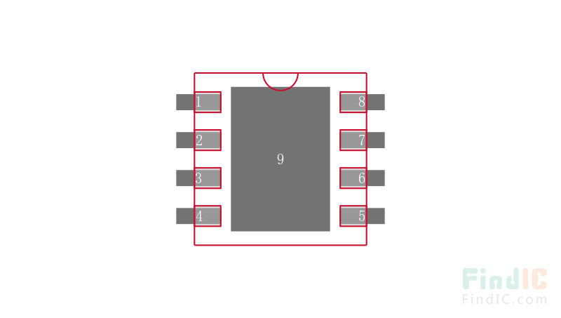 ATA6561-GBQW-N封装焊盘图