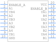 MC74HC244ADWR2G引脚图