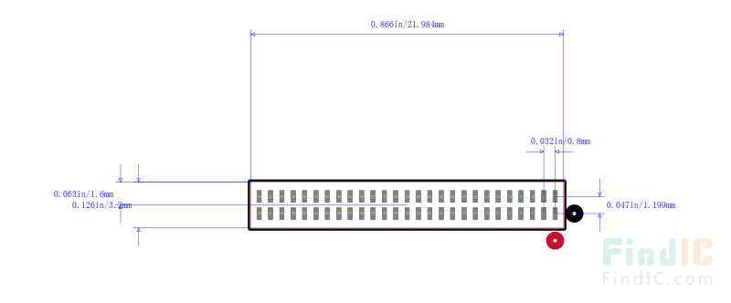 CLE-127-01-G-DV-P封装图