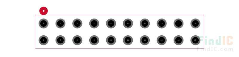 DW-10-10-T-D-400-LL封装焊盘图