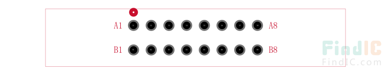ECC08DRYS封装焊盘图