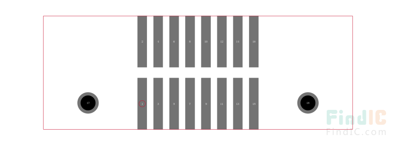 EHF-108-01-L-D-SM-K封装焊盘图