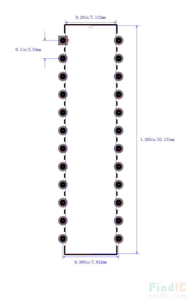 ATF22V10C-10PU封装图