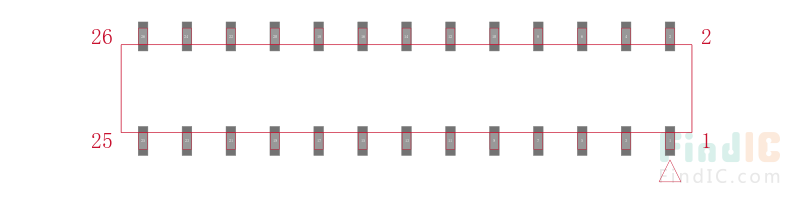 HLE-113-02-S-DV-BE-K-TR封装焊盘图