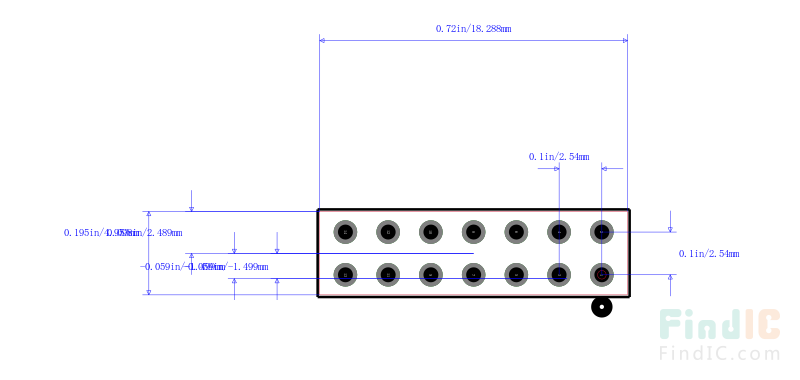 HTSW-107-09-G-D封装图