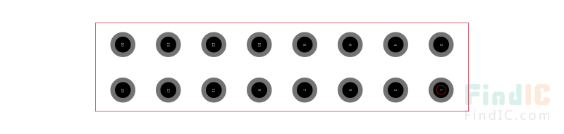 HTSW-108-17-S-D封装焊盘图