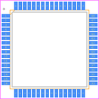 ATMEGA64A-AU封装焊盘图