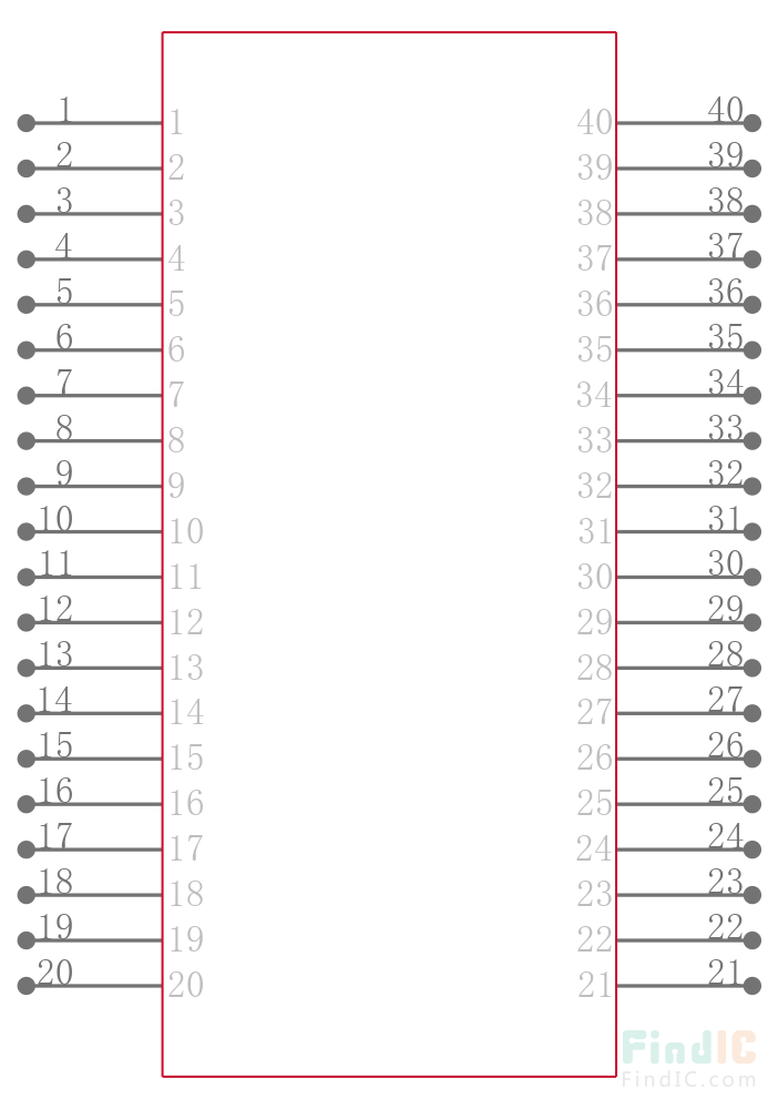 HT82K629A-40DIPLF引脚图