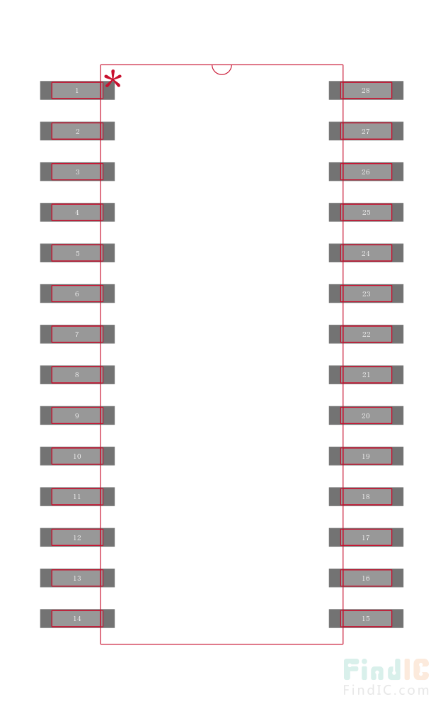 ADS774JUG4封装焊盘图