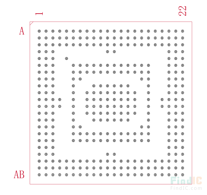 ADSP-SC584BBCZ-5A封装焊盘图