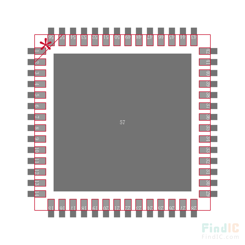 ADUC847BCP62-3封装焊盘图