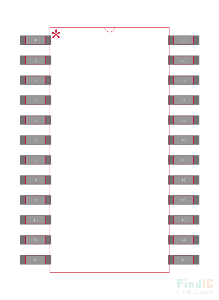 AT28C16-20SI封装焊盘图