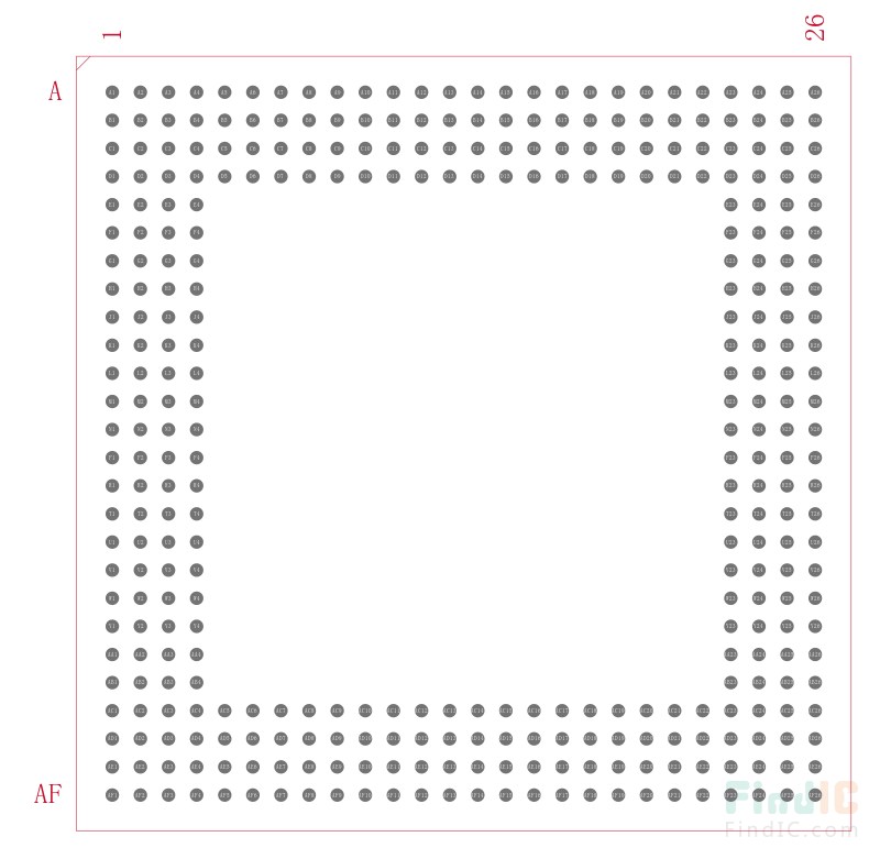 AT40K40-2BGC封装焊盘图