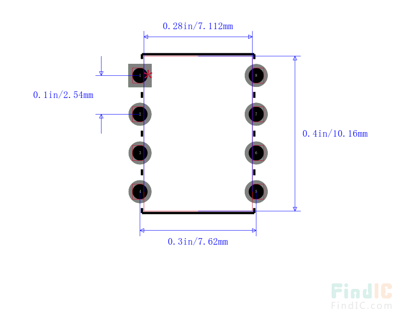 AT93C46C-10PC-2.7封装图