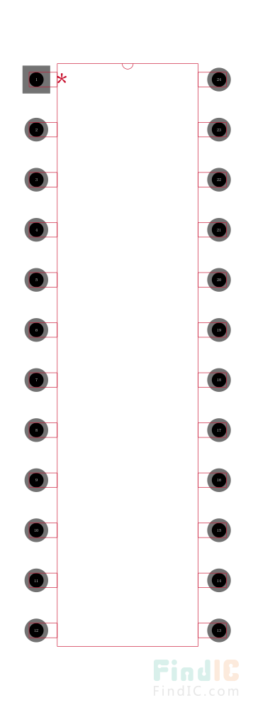 ATF22V10B-15GM/883封装焊盘图