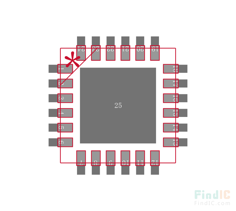 ATSAML11D15A-MFT封装焊盘图