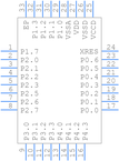 CY8C4025LQI-S402引脚图