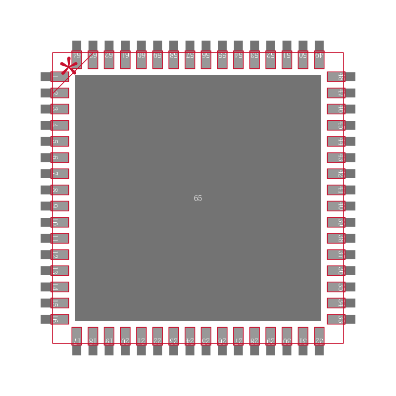 AD6674BCPZ-750封装焊盘图