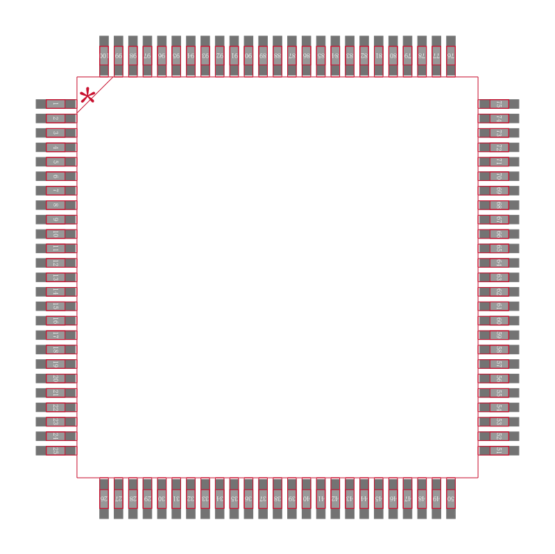ADSP-2185BSTZ-133封装焊盘图
