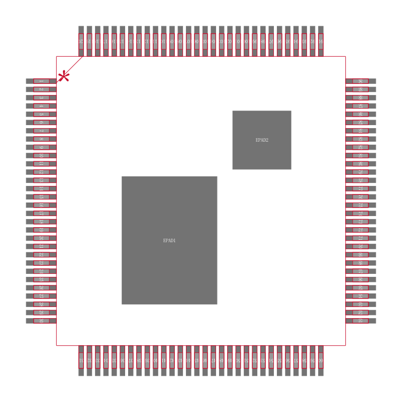 ADSP-BF506BSWZ-3F封装焊盘图