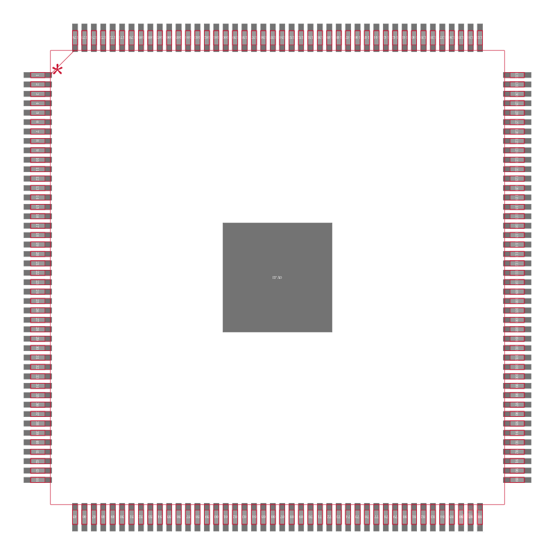 ADSP-BF514BSWZ4F16封装焊盘图