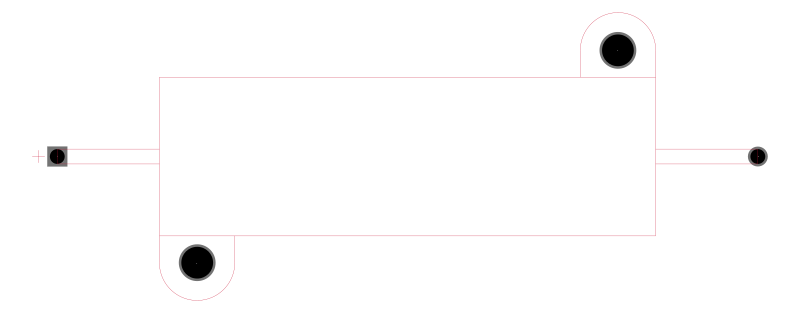 AHA50AFB-500R封装焊盘图