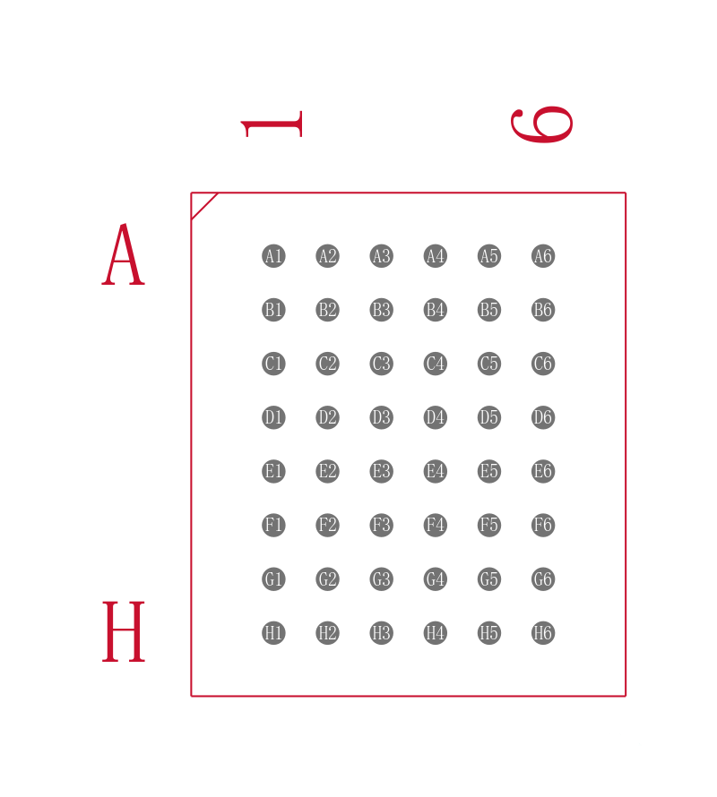 AS6C4016A-45BIN封装焊盘图