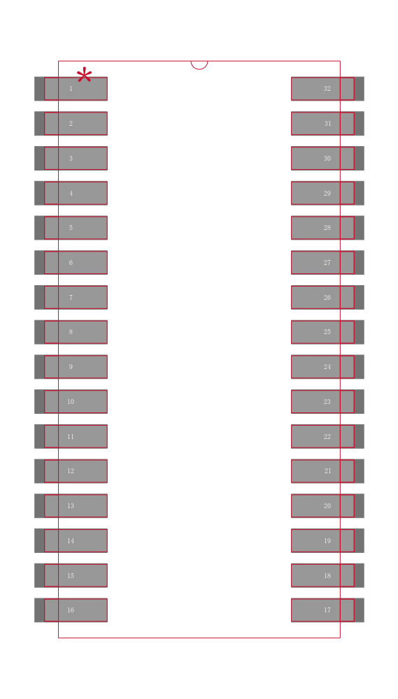 AS7C1025C-15JIN封装焊盘图