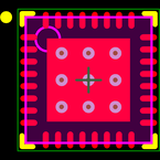 AT86RF232-ZX封装焊盘图
