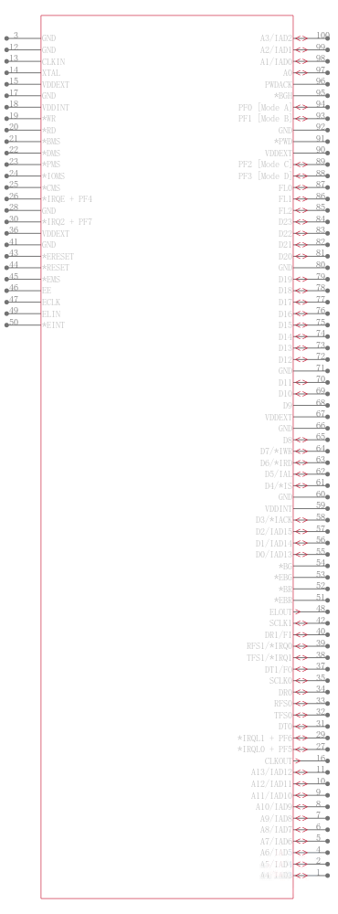 ADSP-2186MKSTZ300R引脚图