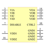 ADUM1410ARWZ引脚图