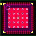 ADG726BCPZ封装焊盘图