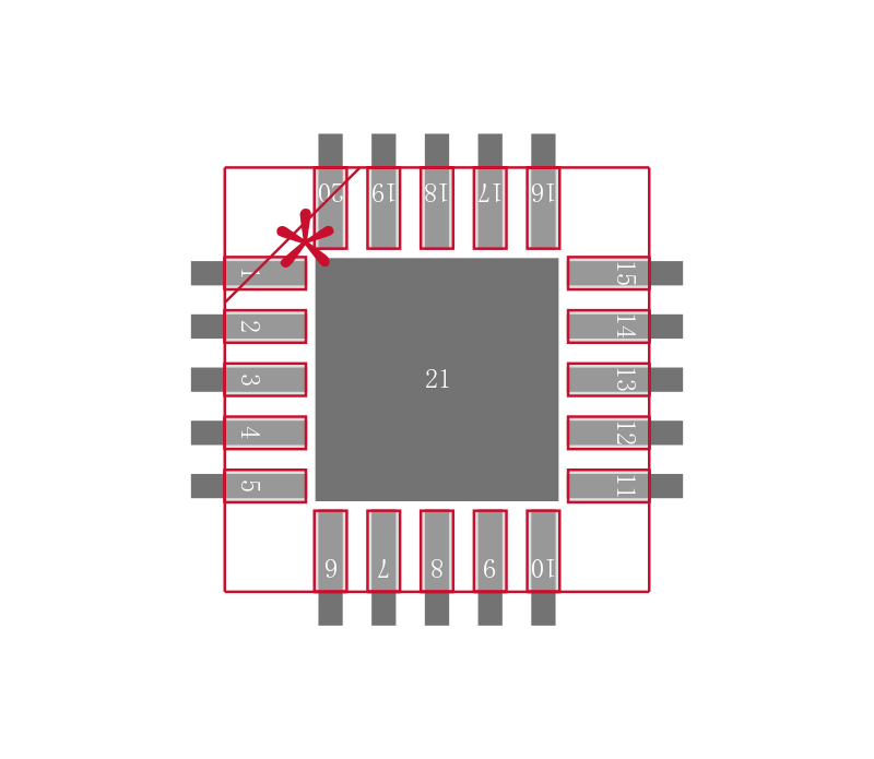 ADG781BCPZ-REEL7封装焊盘图