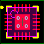 ADG788BCPZ封装焊盘图