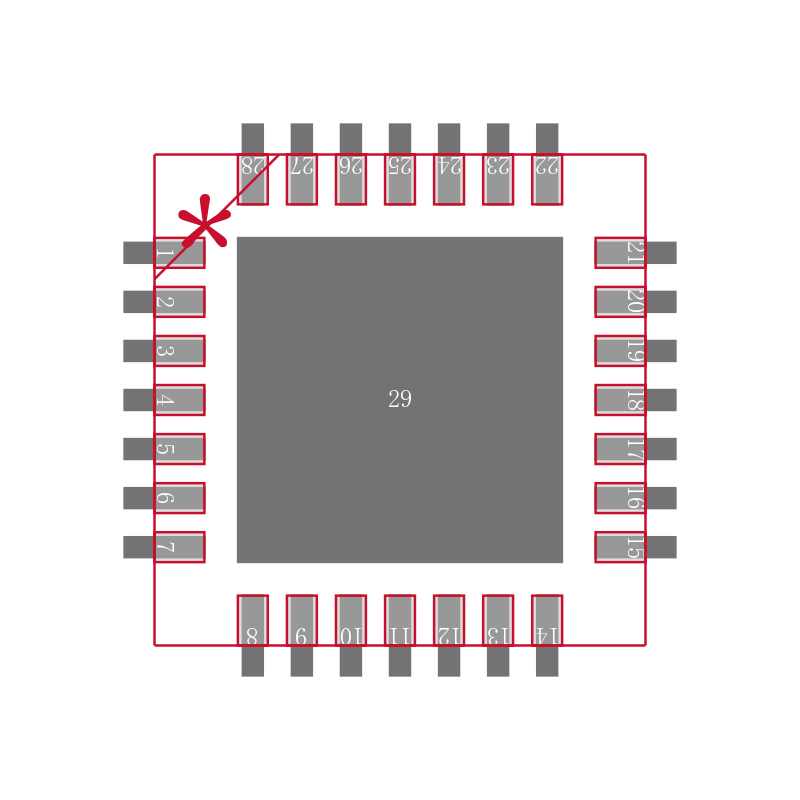 ADM1075-1ACPZ封装焊盘图