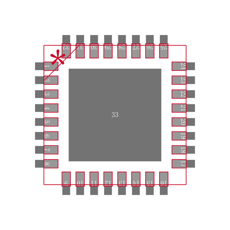 ADM1278-1ACPZ-RL封装焊盘图