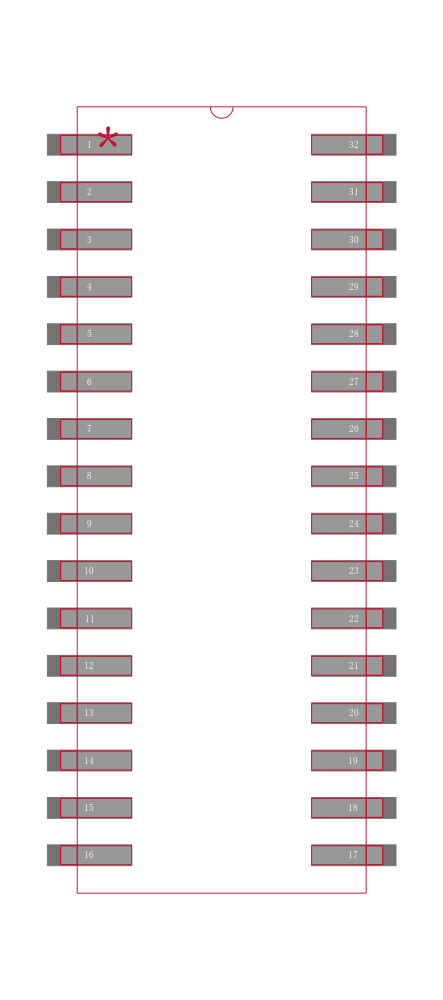 AS7C31025C-10TJIN封装焊盘图