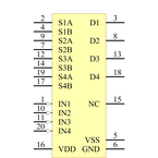 ADG1434YRUZ引脚图