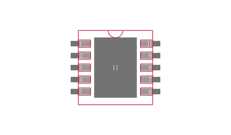 AD5304BCPZ-REEL7封装焊盘图