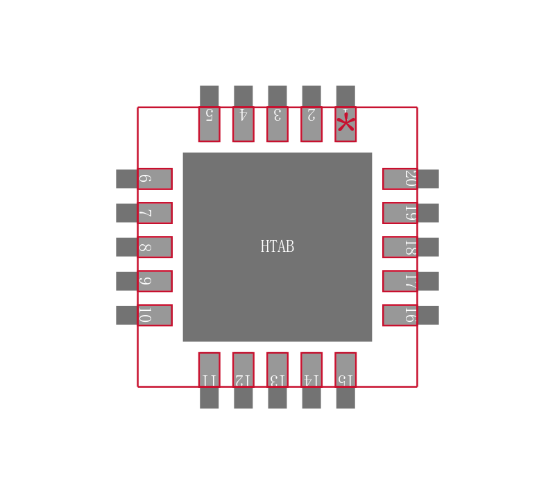 AD7298BCPZ-RL7封装焊盘图