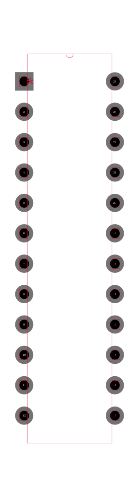 AD7572ALN10封装焊盘图