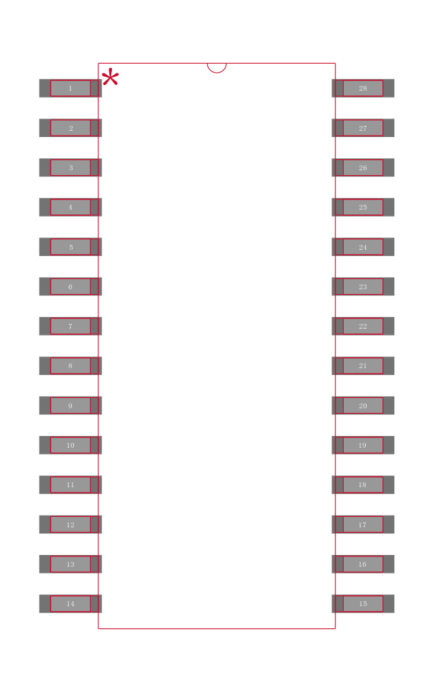 AD9740ARZRL封装焊盘图