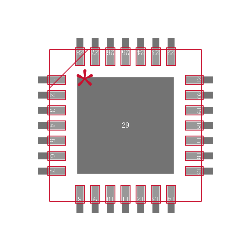 ADE7978ACPZ-RL封装焊盘图