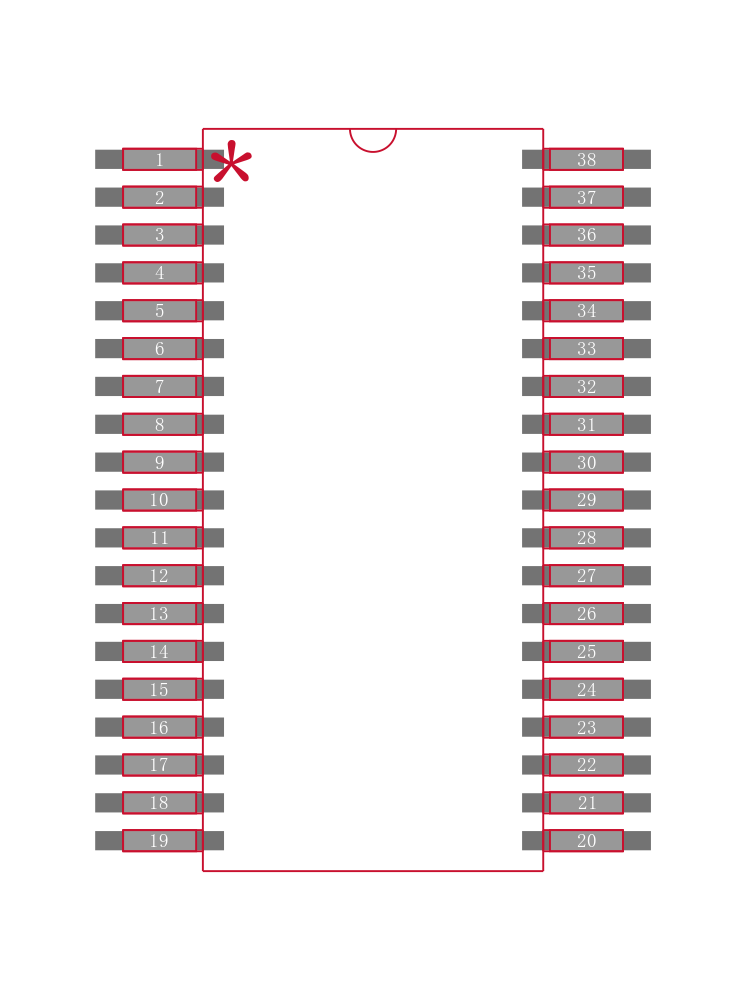 ADS7953QDBTRQ1封装焊盘图